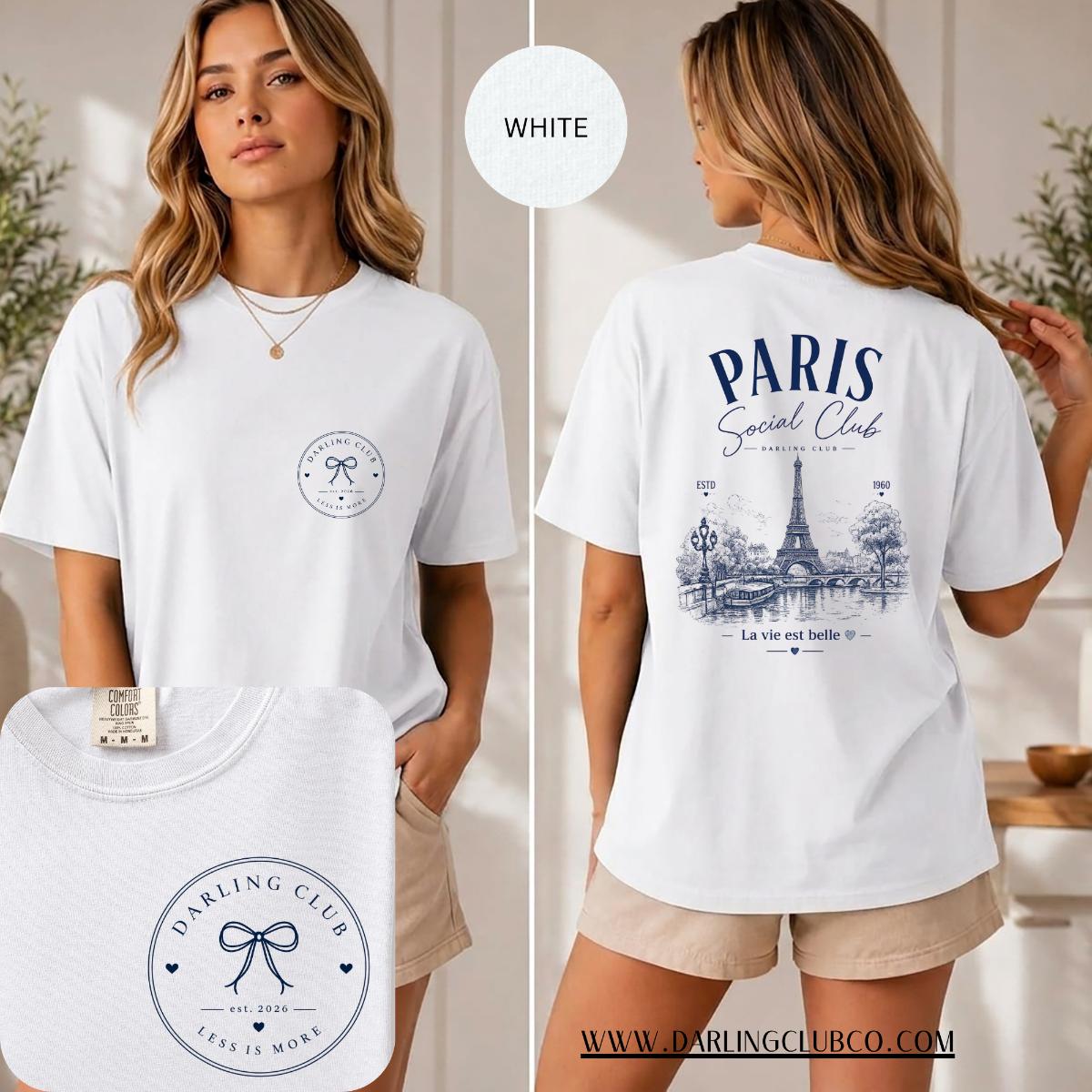 Camiseta Darling Club Paris Social Club Branca