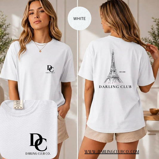Camiseta Darling Club Torre Eiffel Branca
